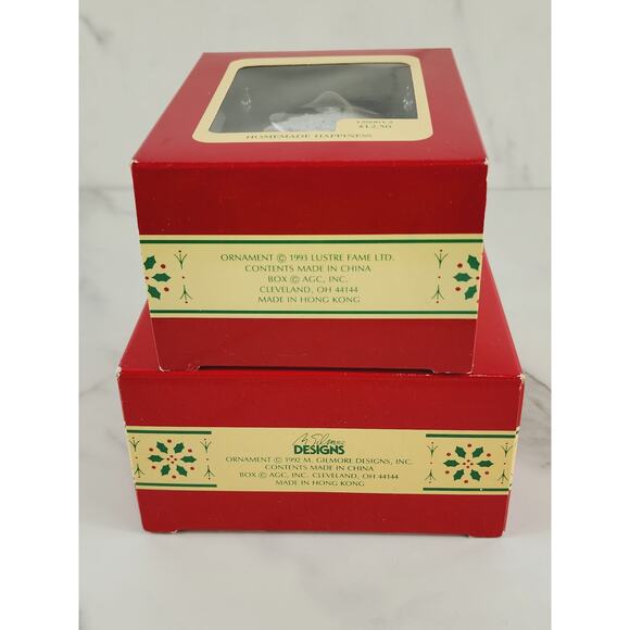 Heirloom Ornament Christmas Merry Marionettes 1992 + Homemade Happiness 1993 x2 - Picture 8 of 11